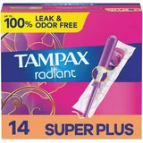 Tampax Radiant Tampons, Super Plus Saugfähigkeit, geruchlos, 14 Stück (Verpackung kann variieren)