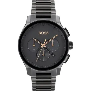 Giorgio Armani Hugo Boss 1513814 Peak Chrono + Box Herrenuhr - Schwarz/Schwarz
