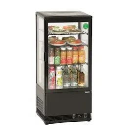 Bartscher Mini-Kühlvitrine 78 l schwarz