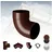 RainWay Dachrinnen Komponenten PVC 4 Farben Bogen 87°