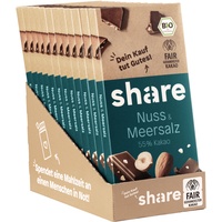 share Bio Schokoladentafel Nuss & Meersalz 12x100 g