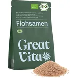 GreatVita Bio Flohsamen 4x 1000g | 99% reine ganze Flohsamen - zertifizierte Bio-Qualität aus Indien | reich an Ballaststoffen & glutenfrei, vegan - ideal für eine gesunde Ernährung