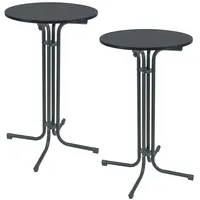Trutzholm Stehtisch klappbar Ø 70 cm Höhe 110 cm Anthrazit