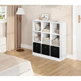 Woltu Bücherregal 80 x 86,5 x 30 cm Weiß
