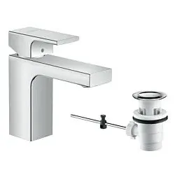 hansgrohe Vernis Shape 100 Waschtischarmatur 71561000 Wasserhahn, Einhebelmischer
