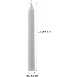 Papstar Tafelkerzen 30 St. Ø 2,1 cm 19,6 cm weiß