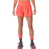 Asics Laufshorts ASICS "ROAD 3.5IN SHORT", Damen, Gr. M (40), N-Gr, coral reef, Obermaterial: 100% Polyester, sportlich, Hosen
