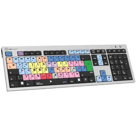 LogicKeyboard Avid Media Composer Slim Line Tastatur DE silber (LKB-MCOM4-AJPU-DE)