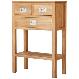 Tikamoon Konsole Kommode massivholz Highboard Teak Natur unbehandelt massiv NEU