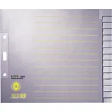 Leitz Register DIN A4 Überbreite blanko Tauenpapier Grau