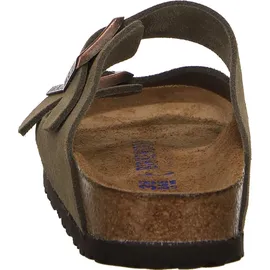 Birkenstock Arizona Weichbettung Veloursleder schmal taupe 36