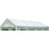 DEGAMO Ersatzdach / Dachplane PALMA für Zelt 4x8 Meter, PVC weiss 480g/m2, incl. Spanngummis