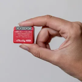 Shelly Relais 1PM Mini Gen4, 8 A, WLAN, Bluetooth, rot, 1 Stück