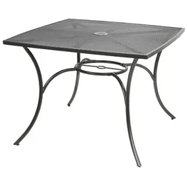Buri Metall-Gartentisch 100 x 100 x 72 cm grau