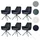 MCW Esszimmerstuhl MCW-G67 Samt anthrazit-blau 6er Set