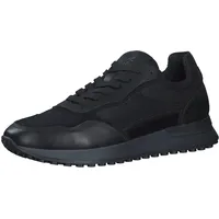 Marco Tozzi by Guido Maria Kretschmer Herren Sneaker flach aus Leder mit Dicker Sohle, Schwarz 43 EU