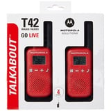 Motorola Talkabout T42 rot 2 Einheiten