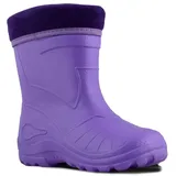 KOLMAX superleichte Eva Kinder Gummistiefel gefüttert 050 (25, lila) - 25 EU