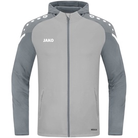 Jako Performance Kapuzenjacke Kinder soft grey/steingrau 140