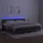vidaXL Boxspringbett mit Matratze & LED Dunkelgrau 200x200 cm Samt