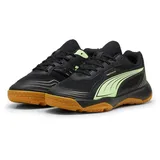 Puma Solarflash III Jr Indoor Court Shoe, Puma Black Fizzy Apple, 38 EU