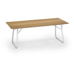 Weishäupl Ahoi Tisch Teak-Platte Aluminiumgestell pulverbeschichtet 200x90 cm