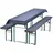 nyvi Bierbankauflagen Set 240 x 70 cm grau 3-tlg.