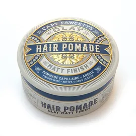 Captain Fawcett's Captain Fawcett Matt Clay Pomade 100g Starker Halt, Natürliches Matt-Finish Haarstyling Clay für Männer - Texturisierendes Haarwachs mit festem Griff - Made in UK