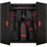 The Illusionist La Bestia Negra Geschenkset | The Illusionist Gin FCB München Ed. | Premium Geschenkset mit 2 Gläser & Cocktailbuch | Beerig & Frisch | 45% vol. | 500ml Einzelflasche