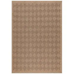 Carpetsale24 Outdoor Teppich 240x340 cm – Wetterfester Teppich in Jute-Optik – Extra großer Flachgewebe Teppich für Terrasse, Balkon, Wohnzimmer