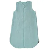 LaLoona baby bedding LaLoona Baby Mull Schlafsack 0.5 TOG/Sommerschlafsack ohne Ärmel, ÖKO-TEX Standard 100, 100% Baumwolle - Mint (70 cm)