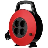 REV Ritter REV Kabelbox 10m 4-Fach schwarz/rot H05VV-F 3G1,5