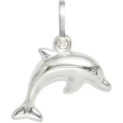 Ketten-Anhänger JOBO "Anhänger Delfin", silber (silber 925), Schmuckanhänger, Damen, Silber 925 (Sterlingsilber), 925 Silber