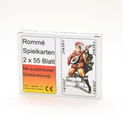 Doppelromme 2 x 55 Blatt - Bridge - Canasta etc.im Fotokarton