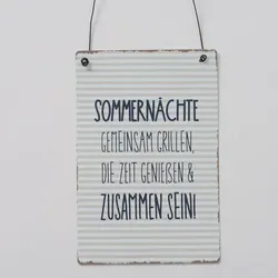 Schild Sommernächte