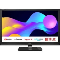 Sharp 24EE3E (24", LCD, WXGA, 2022), TV, Schwarz