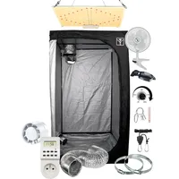 Komplettset für den Innenbereich, 40 x 40 x 120 cm, 60 x 60 x 140 cm, 80 x 80 x 160 cm – LED 1000 W Samsung LM281B Full Spectrum mit Leistungsregler