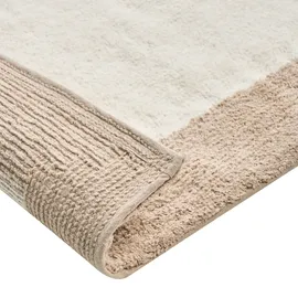 Beliani Badteppich Kabri Beige/Braun 90 x 60 cm