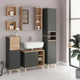 Vicco Waschbeckenunterschrank Senyo Sonoma/W Unterschrank