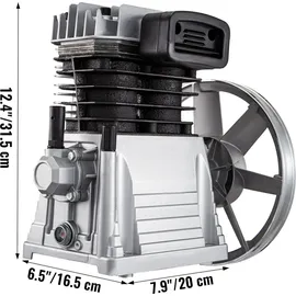 Vevor 3KW Kompressor Aggregat, 2 Zylinder Kompressor, 375L Aerotec Kompressor Luftdruck Aggregat max, 11 bar für die chemische Industrie