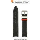 Hamilton Silikon/Kautschuk Khaki Navy Band-set Kautschuk-schwarz-21/20 H691.776.123 - schwarz