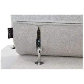 kaiser möbel Großes Ecksofa,Schlaffunktion MELODY IV MINI Tauro/Freya Graphit/Anthrazit Links
