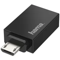 Hama USB-OTG-Adapter Micro-USB auf USB-A Schwarz