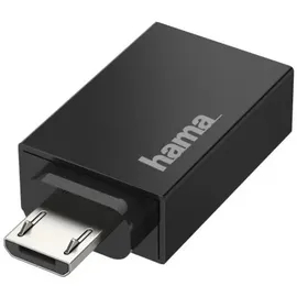 Hama USB-OTG-Adapter Micro-USB auf USB-A Schwarz