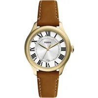 Fossil »GILMORE«, Armbanduhr, Damenuhr, Lederarmband, analog, Tag