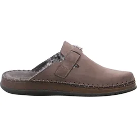 ROHDE Herren Pantoffel Hausschuh Leder Warmfutter Alassio 6790, Größe:47 EU, Farbe:Braun