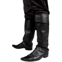 Boland Stiefelstulpen Schwarz Pirat Unisex Einheitsgröße
