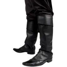 Boland Stiefelstulpen Schwarz Pirat Unisex Einheitsgröße