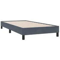 VidaXL Bettgestell ohne Matratze Dunkelgrau 80x210 cm Samt