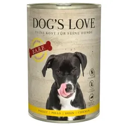 DOG'S LOVE Adult Fleisch Pur B.A.R.F. 6x400g Huhn